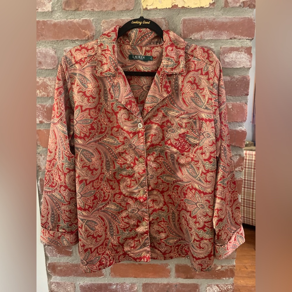 Women’s red Ralph Lauren Pajama set